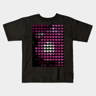 Mosaiq of hearts Kids T-Shirt